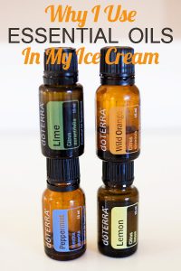 Why I Use Essential Oils in My Ice Cream by Ice Cream Inspiration. Essential oils are used in many ways. But did you know you can use them in ice cream? They provide a punch of authentic flavor that extracts just can't match. Click to read about my favorite essential oils to add to ice cream!