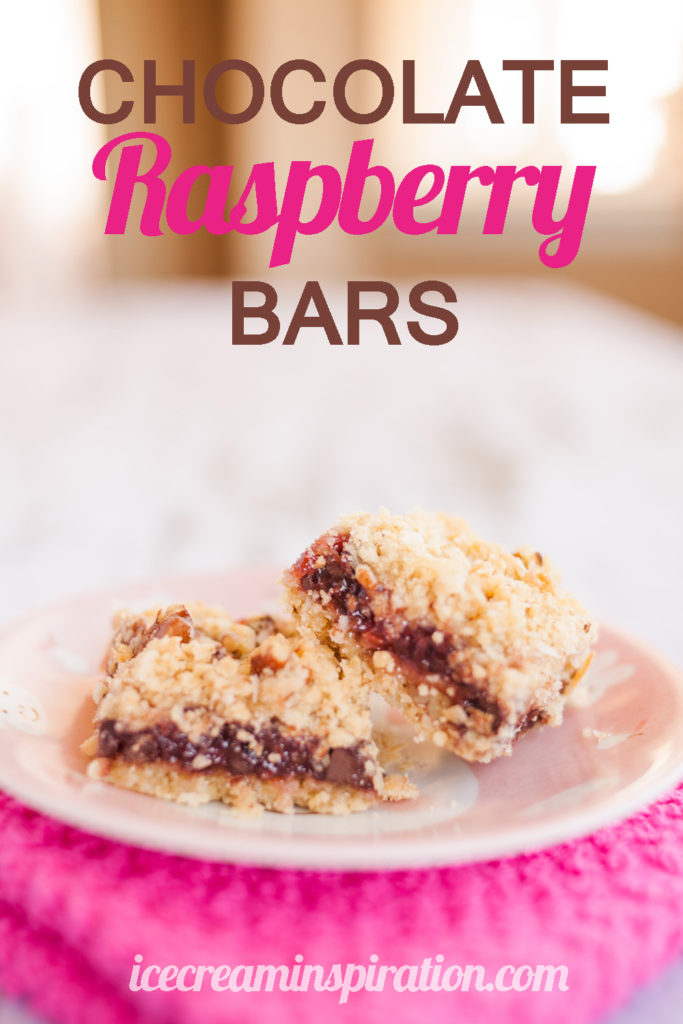 Chocolate Raspberry Bars by Ice Cream Inspiration