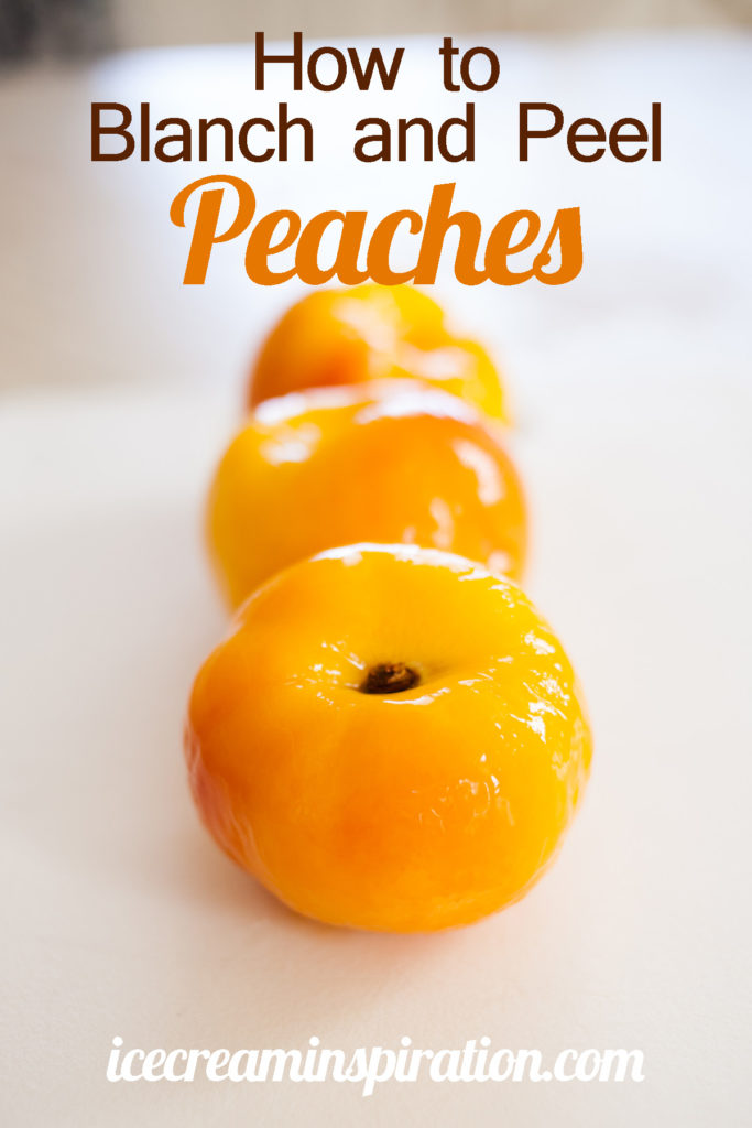 It's peach season! Here's a quick, easy way to peel peaches without a peeler! Get ready for peach cobbler and peach jam and peach ice cream!