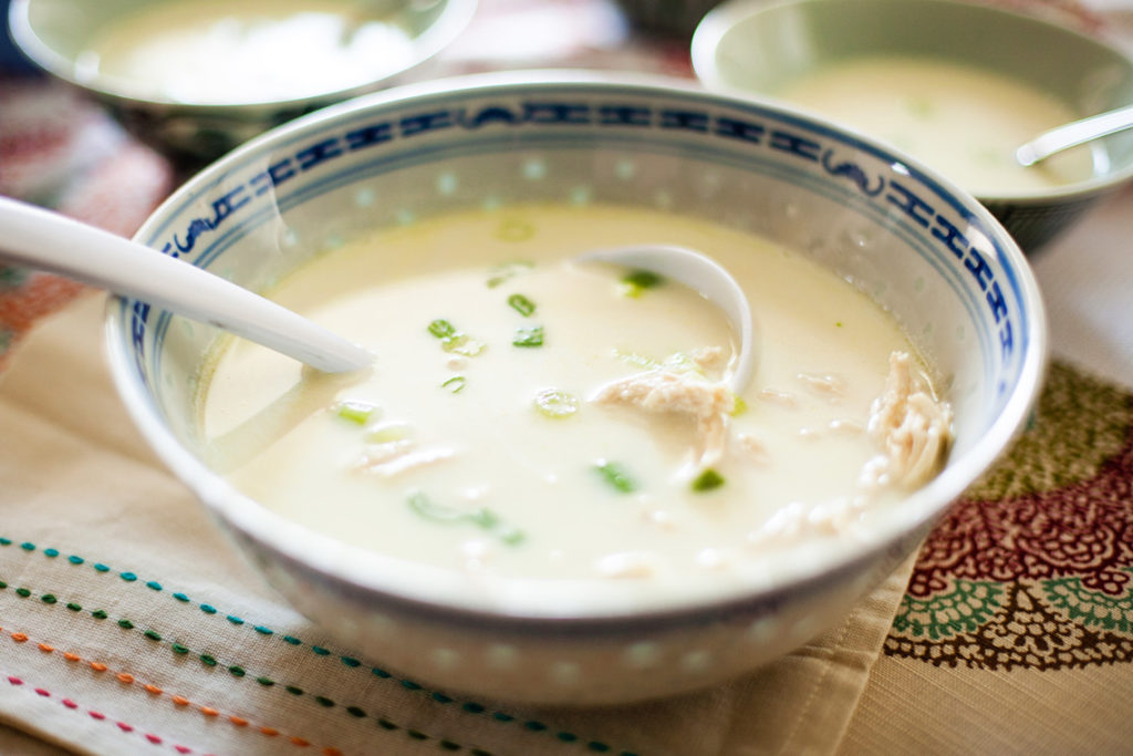 Thai Coconut Chicken Soup. Perfect for any day of the week.