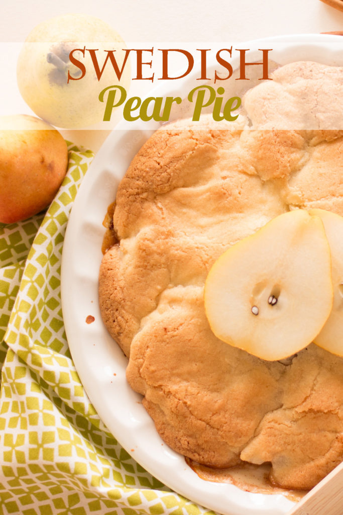 The easiest, most delicious crust-less pie you will ever make! Save those pears!