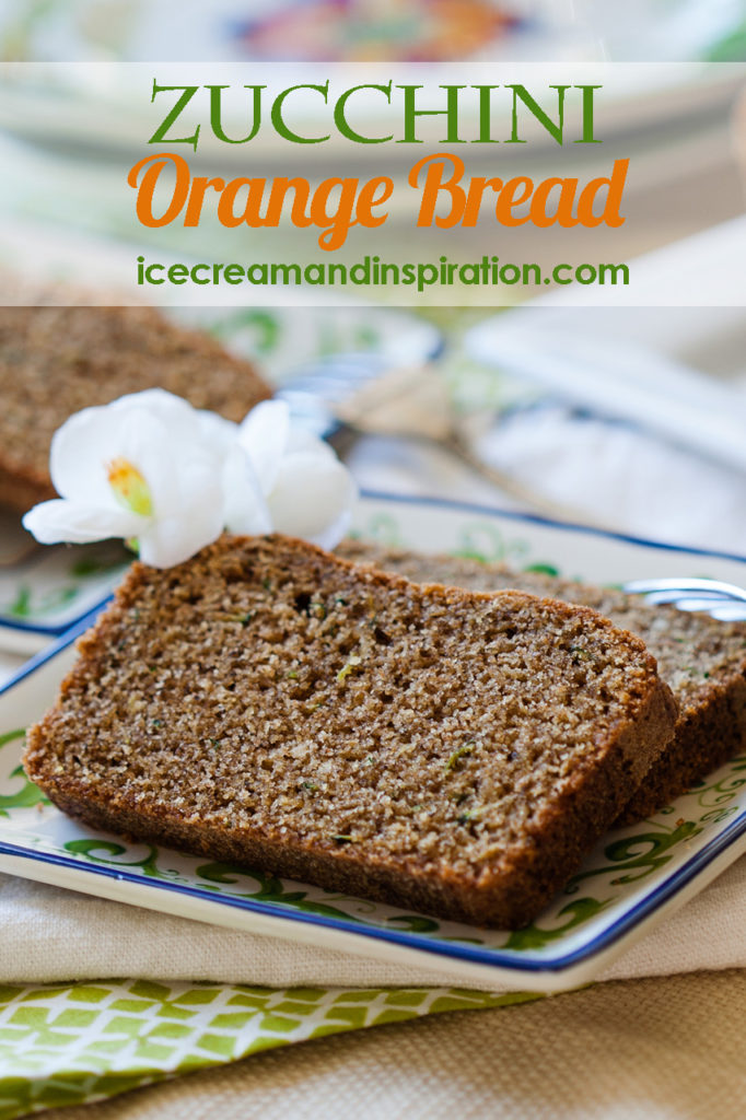 This Zucchini Orange Bread is made with whole wheat flour and orange essential oil. It's the healthiest zucchini bread you will ever eat!