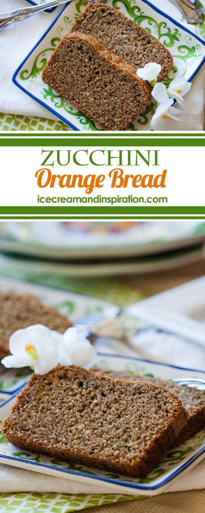 This Zucchini Orange Bread is made with whole wheat flour and orange essential oil. It's the healthiest zucchini bread you will ever eat!