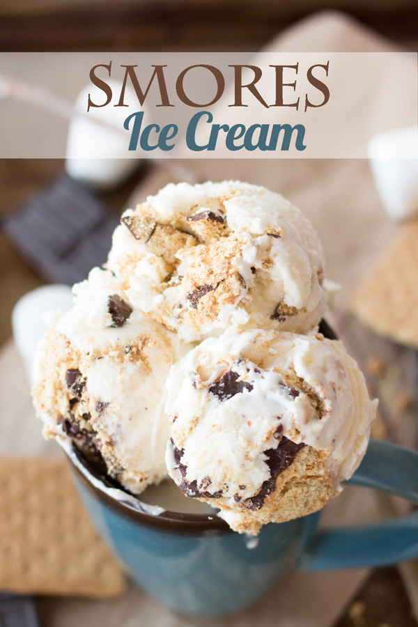 If you want to have the feeling of camping without actually going camping, this Smores Ice Cream is just the ticket! Perfect for a backyard barbecue or any summer party! Come see how easy it is to make!