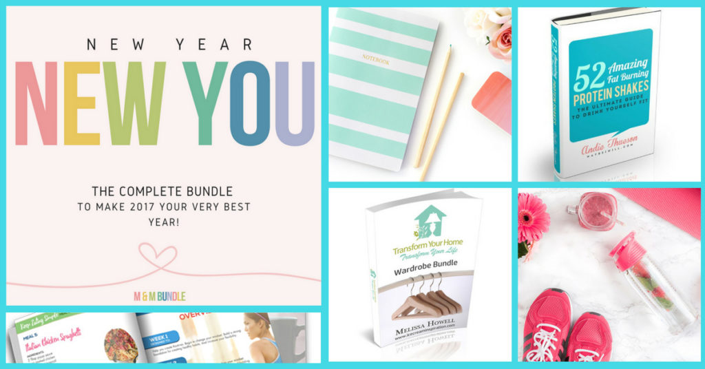 New Year, New You Bundle 2017. Everything you need to accomplish your New Year's Resolutions for 2017.