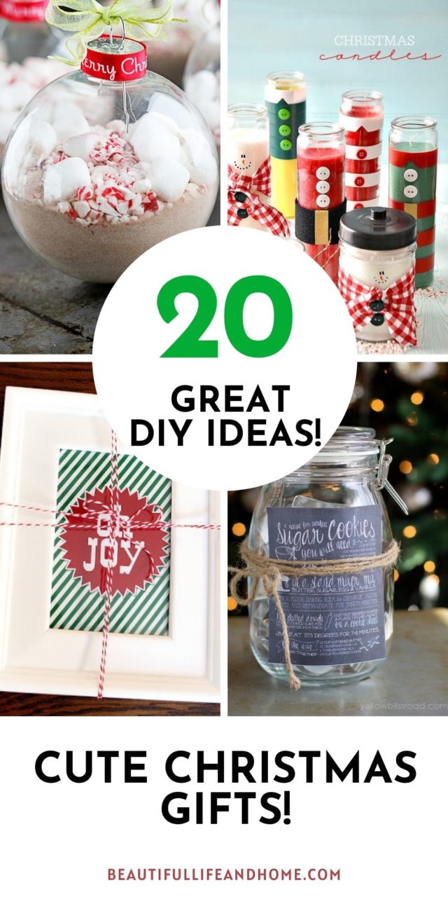 20 Cute Christmas Gifts (DIY) - Beautiful Life and Home
