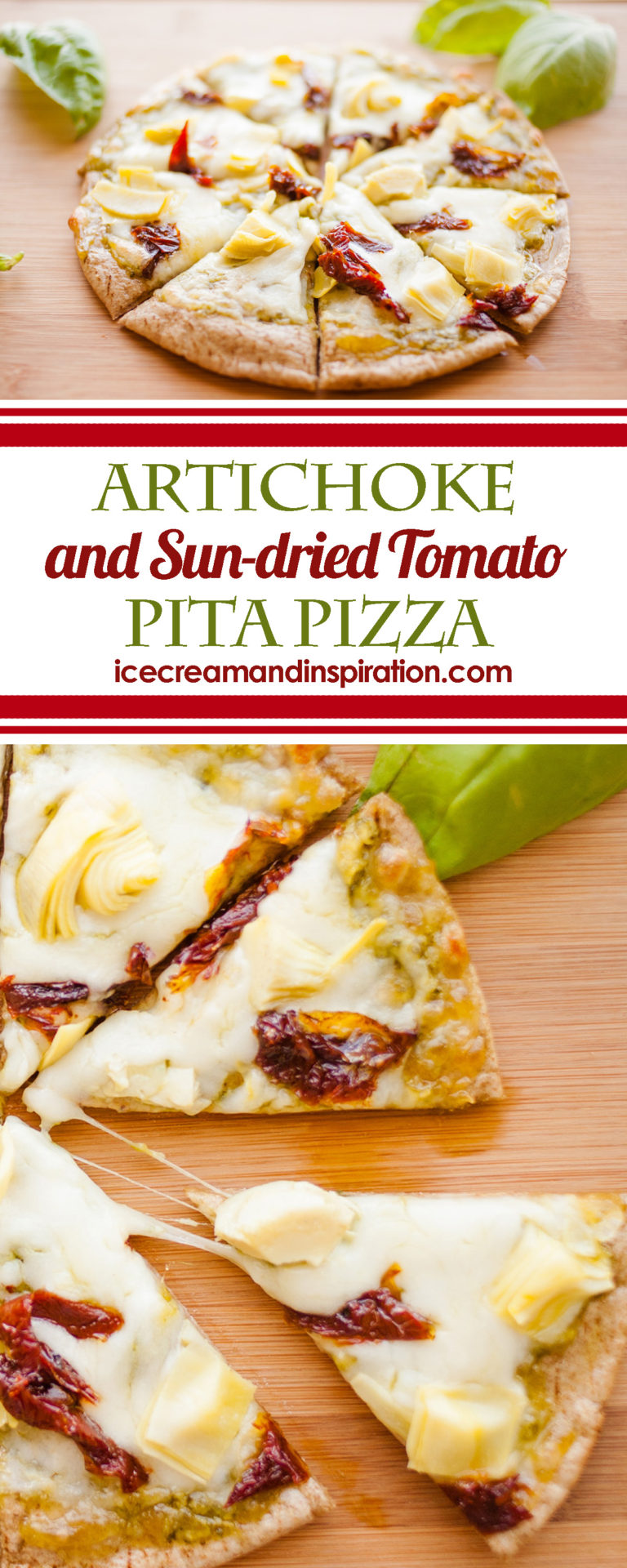 Artichoke and Sun-dried Tomato Pita Pizza - Beautiful Life and Home