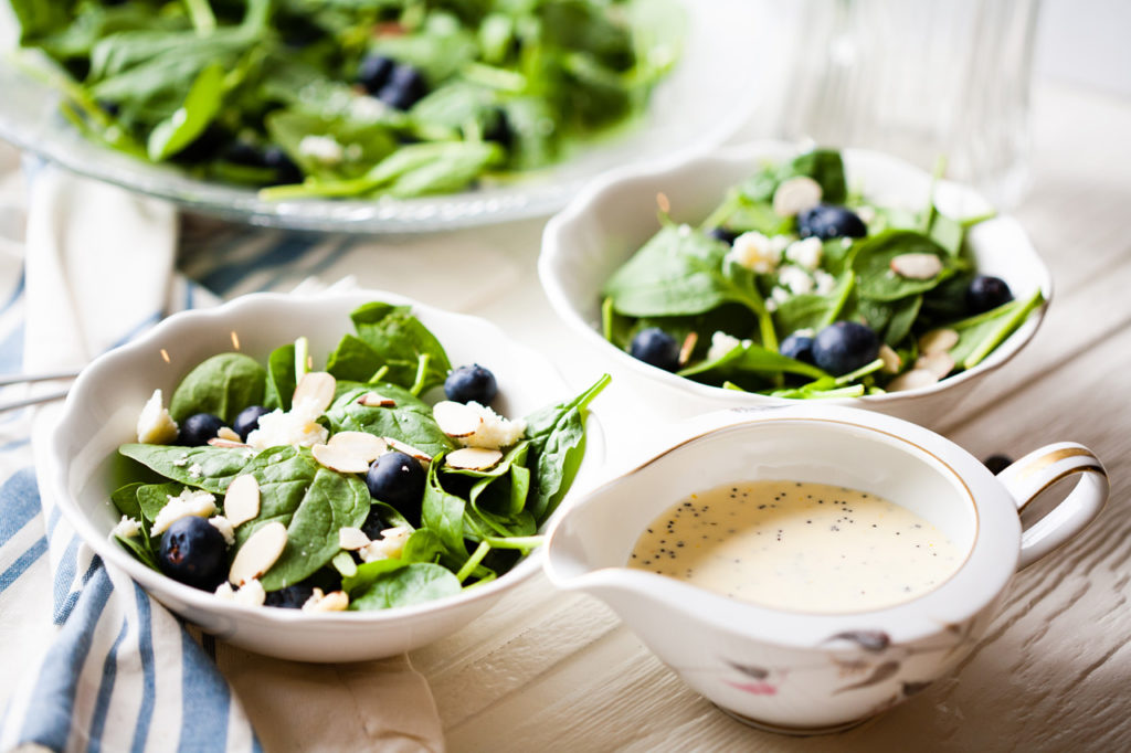 This super-food Spinach Blueberry Salad with Orange Poppy Seed Dressing is amazingly delicious and healthy. Cannot get any yummier than this!