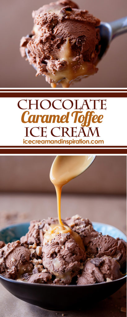 Chocolate Caramel Toffee Ice Cream - Beautiful Life and Home