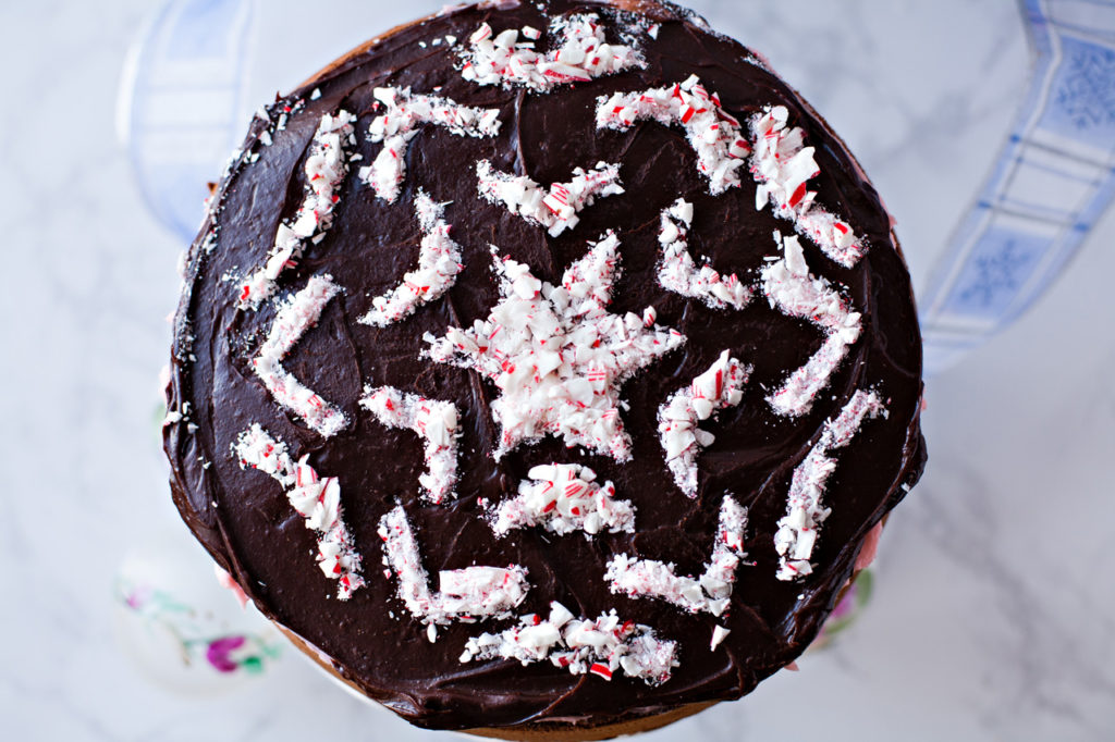 Chocolate Peppermint Cream Cake by Ice Cream and Inspiration.