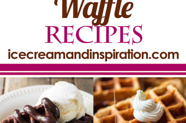 Gingerbread Waffles with Cinnamon Cream Syrup - Ice Cream and Inspiration