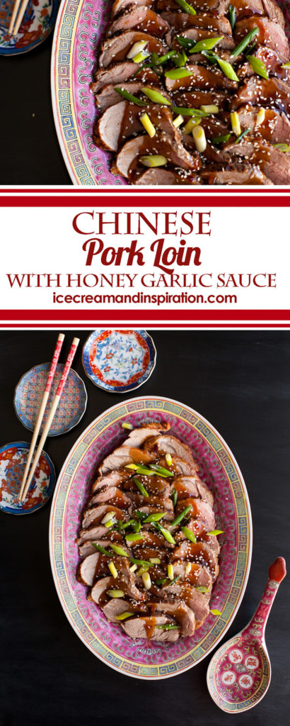 Now you can make super tender, flavorful Chinese Pork Loin at home! Restaurant quality and flavor, and so easy to make! The honey garlic sauce takes this classic Chinese dish over the top!