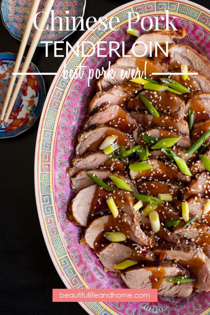 Now you can make super tender, flavorful Chinese Pork Tenderloin at home! Restaurant quality and flavor, and so easy to make! The sweet honey garlic sauce takes this classic Chinese dish over the top!
