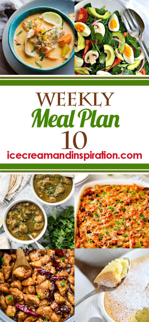 This week’s meal plan has recipes for Thai Slow Cooker Chicken and Wild Rice Soup, Mexican Pork Chili Verde, Million Dollar Baked Penne, Moroccan Spiced Salmon, and more! Plus, recipes for bread and dessert.