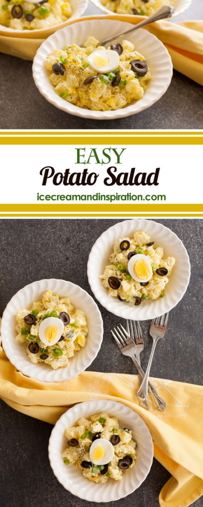 Classic, easy potato salad with simple ingredients. Lots of essential tips to make the best potato salad ever!