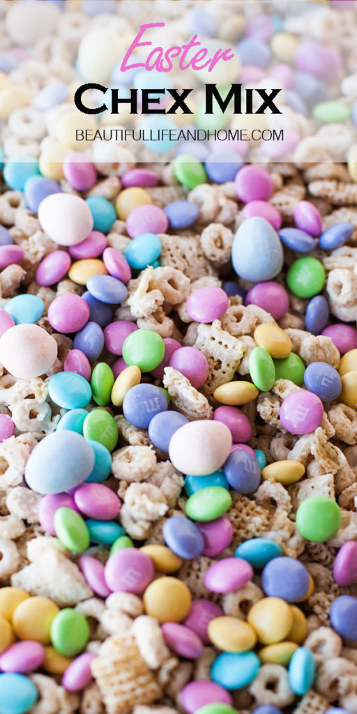 Make this super easy, no-bake Easter Chex Mix today! The perfect treat for Easter and spring!