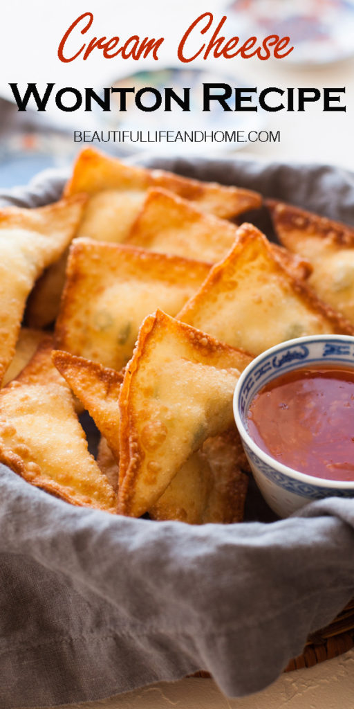 If you're looking for an easy, homemade cream cheese wonton recipe, you've just found it! With only three ingredients, these tasty Chinese restaurant classics are super simple to make yourself!