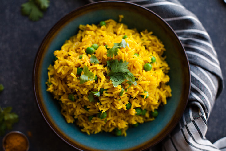 Indian Rice with Peas - Beautiful Life and Home