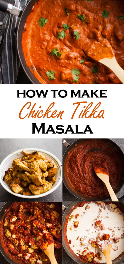 Learn how to make easy Indian Chicken Tikka Masala! Tender chicken in a creamy tomato sauce with mild Indian spices. The essential Indian dish to add to your repertoire!