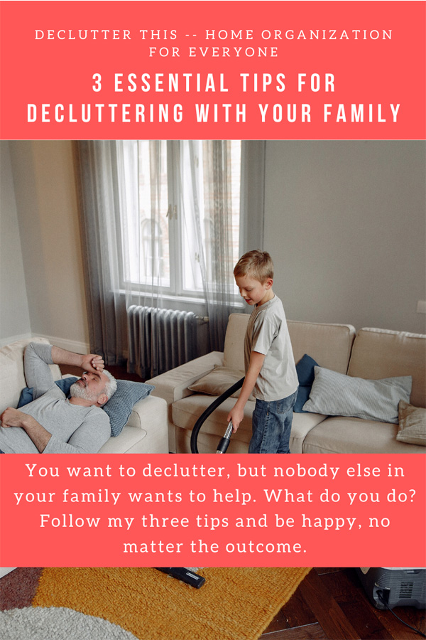 How do you get your family to help you declutter? The answers may surprise you!
