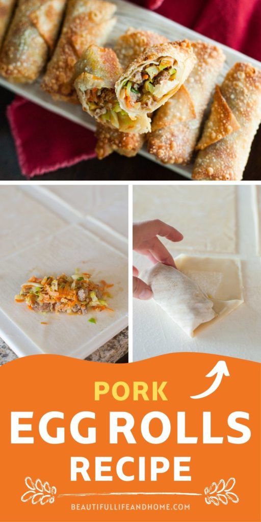 How to make pork egg rolls. Step-by-step tutorial.